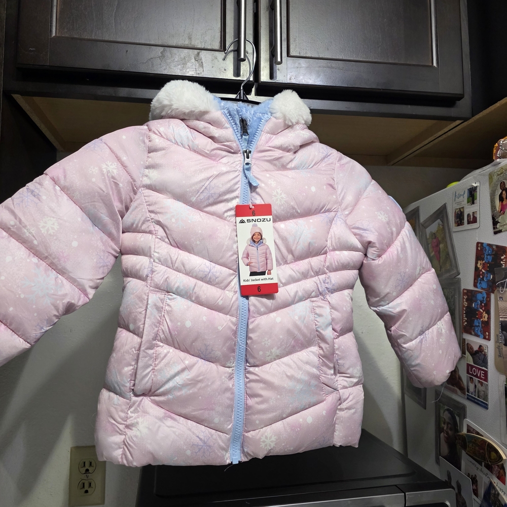 Snozu Pink Kids Winter Jacket Toddler Girl 6T